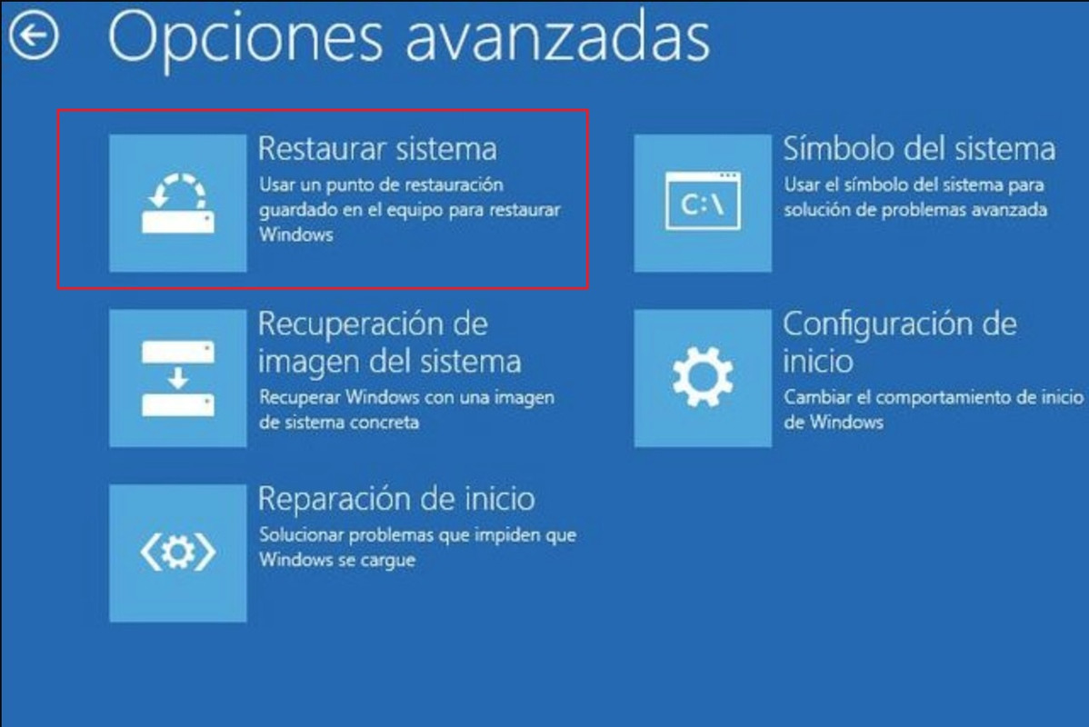 System recovery example